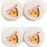 Set of 4 "Take a Pizza My Heart Now Baby" Water Absorbing Coasters Drinkware - AttractionOil.com