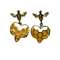 Dripping Honeycomb Earrings