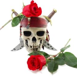 Men's Skull & Rose Scented Pheromone Oil Men's Pheromone - AttractionOil.com