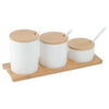 American Metalcraft Porcelain Canister Set