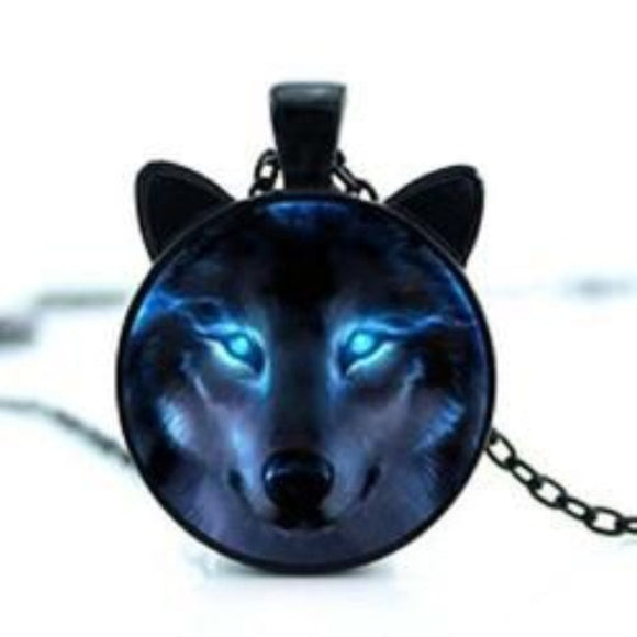 Black Wolf Ears Necklace - AttractionOil.com