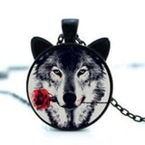 Black Wolf Ears Necklace - AttractionOil.com