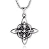 Celtic Knot Silver Pendant Necklace