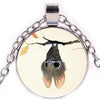 Cute Bat Cabochon Necklace
