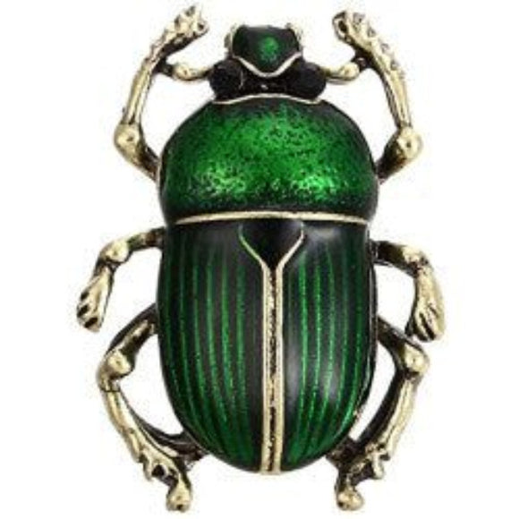 Enamel Scarab Brooch Pin - AttractionOil.com