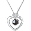 "I Love You" in 100 Languages Heart Necklace