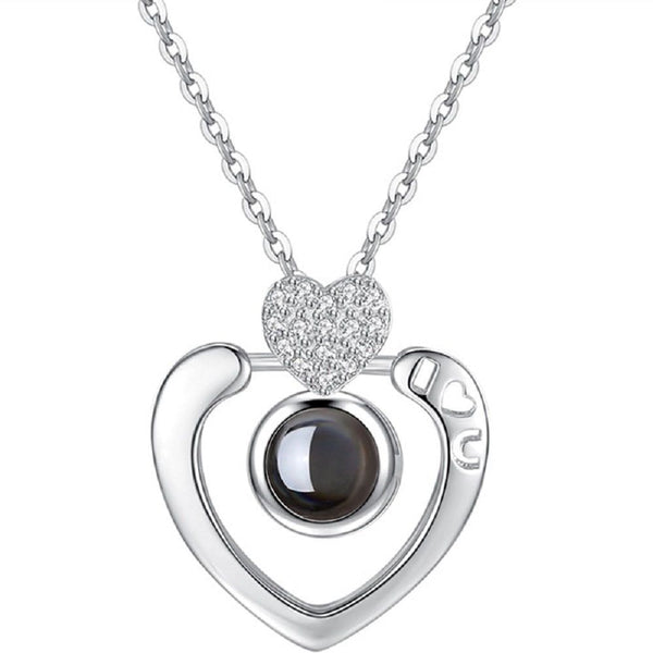 "I Love You" in 100 Languages Heart Necklace - AttractionOil.com