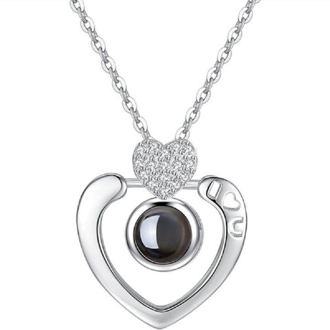 "I Love You" in 100 Languages Heart Necklace - AttractionOil.com