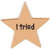 "I Tried" Gold Star Metal Lapel Pin