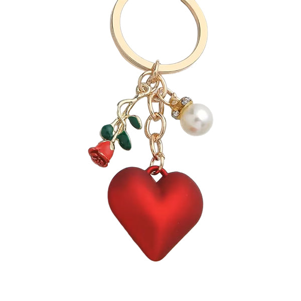 Heart Rose Pearl Keychain – AttractionOil.com