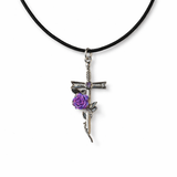 Sword Rose Pendant Necklace AttractionOil.com