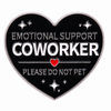 Emotional Support Coworker Heart Enamel Pin