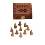 Single Shesham Wood Incense Box Air Fresheners - AttractionOil.com