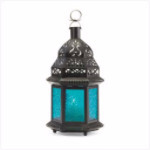 Blue Glass Moroccan-Style Lantern Candle Collection - AttractionOil.com