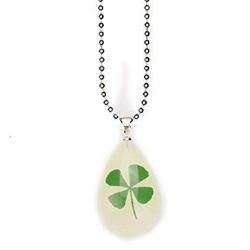 Glow in the Dark Clover Necklace Jewelry - AttractionOil.com