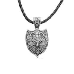 Nordic Dear Hunting Shield Necklace