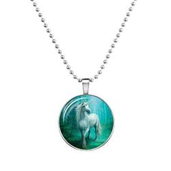 Glow in the Dark Unicorn Necklace Jewelry - AttractionOil.com