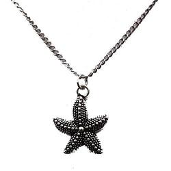 Starfish Silver Pendant Necklace Jewelry - AttractionOil.com