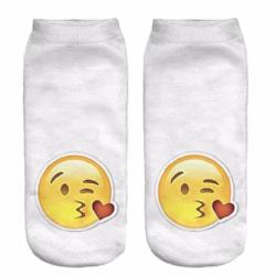 Emoji Blowing Kiss Ankle Socks Home Decor - AttractionOil.com