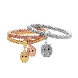 Triple Owl Charm Bracelets Jewelry - AttractionOil.com