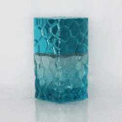 Water Cube Glass Bottle filled with 4X Pheromone Oil Containers - AttractionOil.com