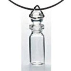 Glass Bottle Charm Pendant filled with 4X Pheromone Oil Containers - AttractionOil.com